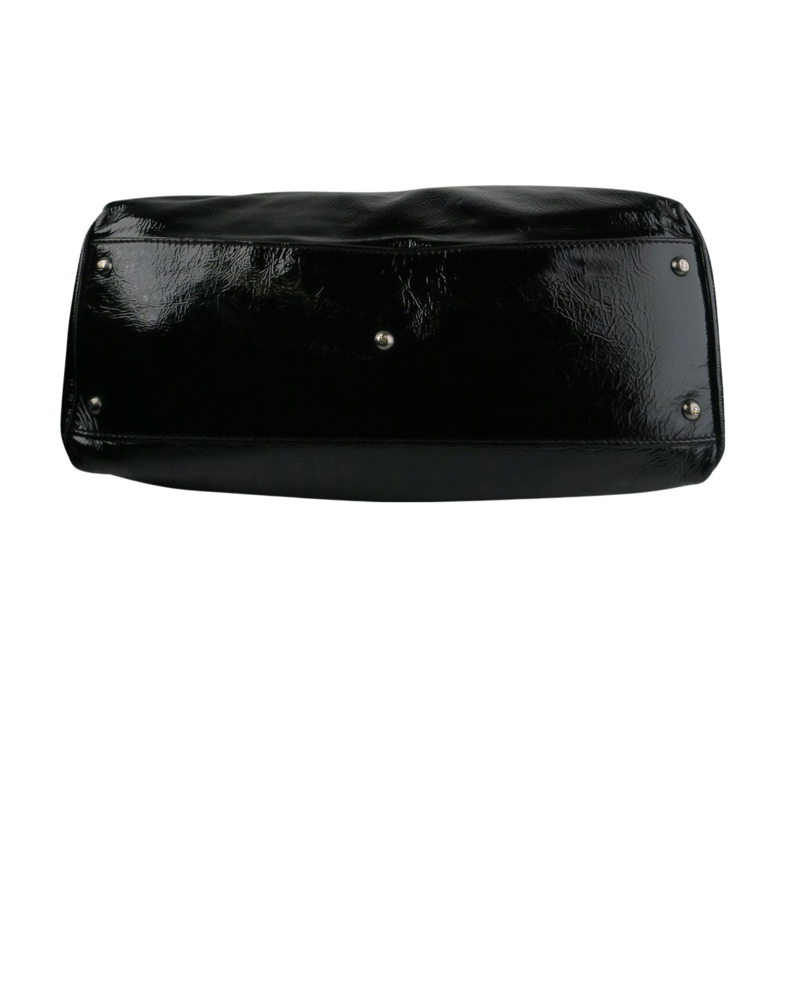 Large Peekaboo, &pound;550, Handbags, Black, Patent Leather, Top view